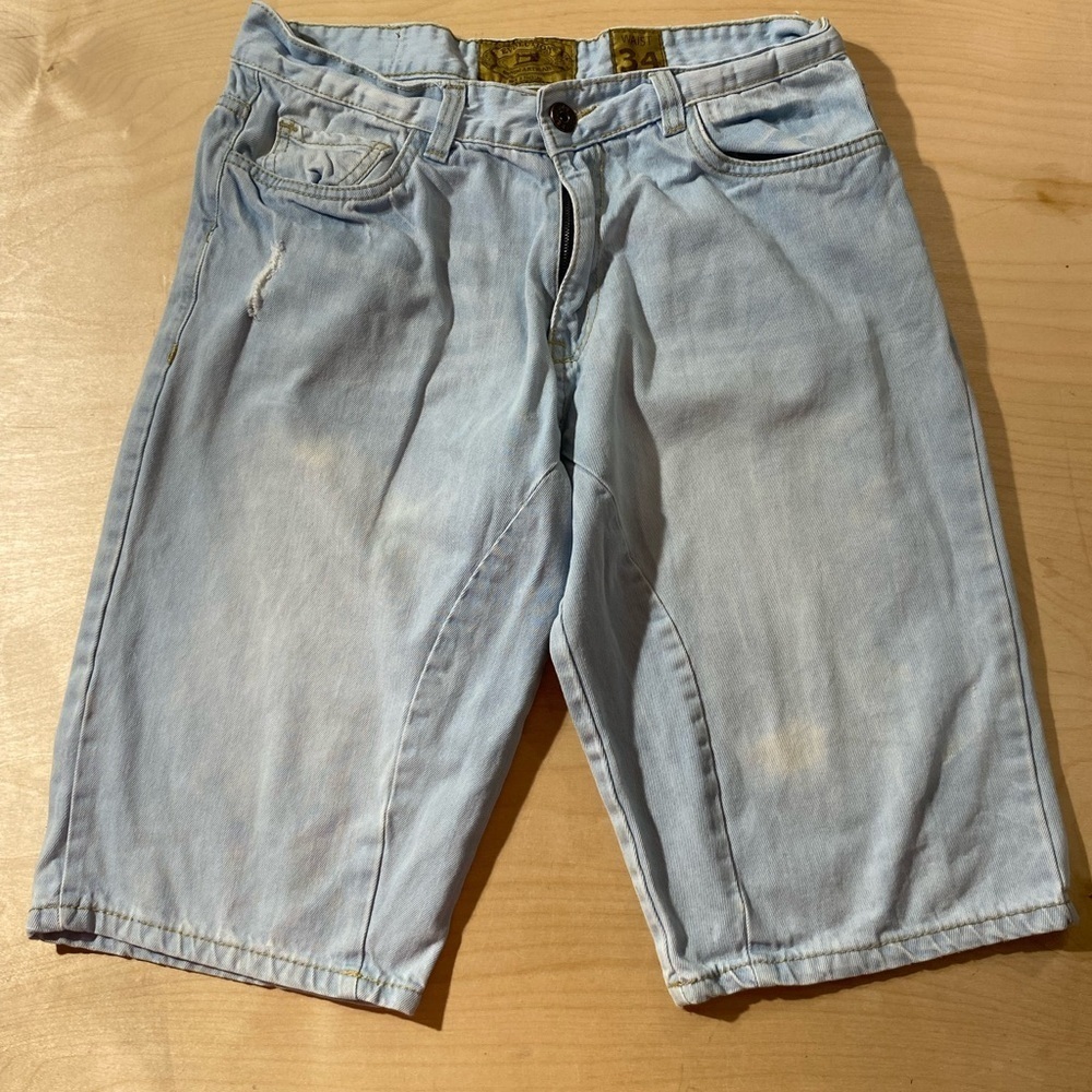 Evolution Light Blue Jean Shorts for Men 34 (HP)